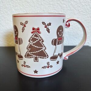 Eli + Ana Gingerbread Man Christmas Tree Holiday‎ 21 oz Coffee Mug NEW
